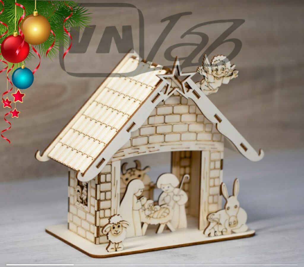 Presepe di Natale in Legno