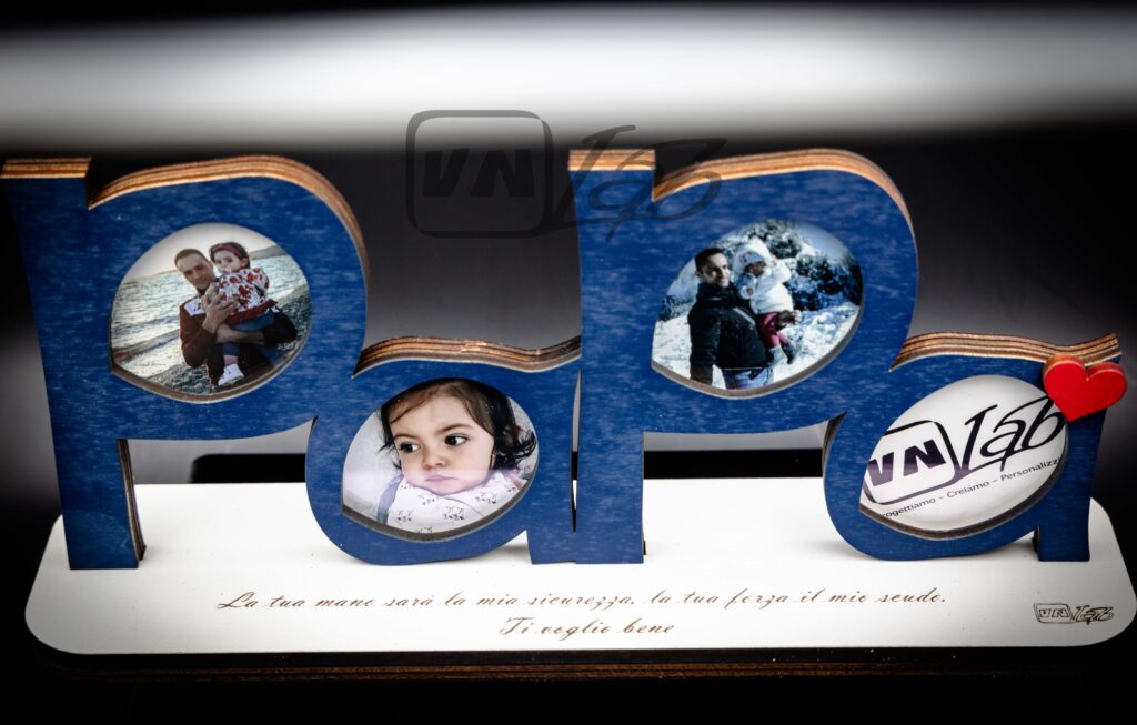 Cornice multiframe da tavolo Papà - immagine 3